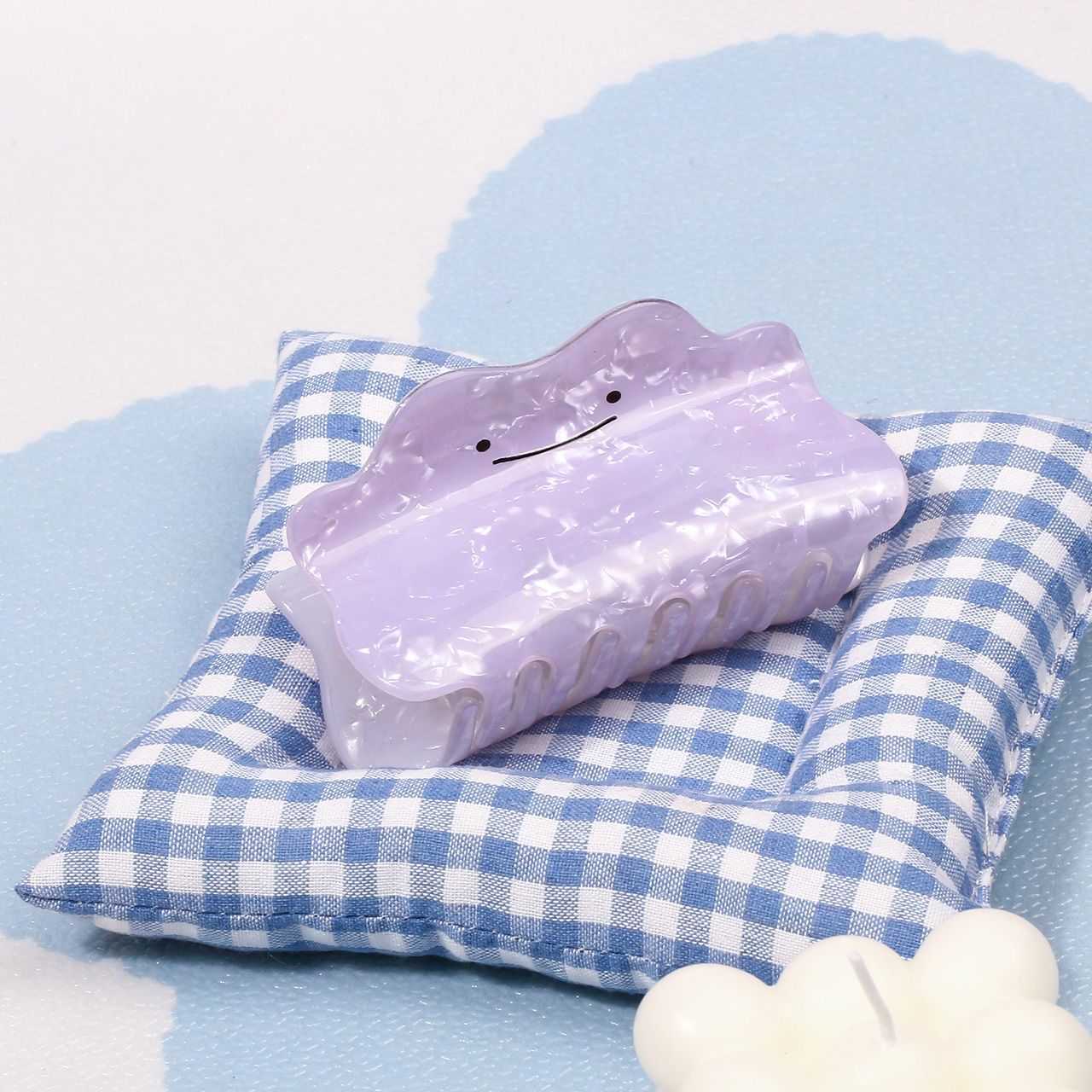 Cosplay Prop Diy - Заколка для волос Pokémon Ditto, фиолетовая,
