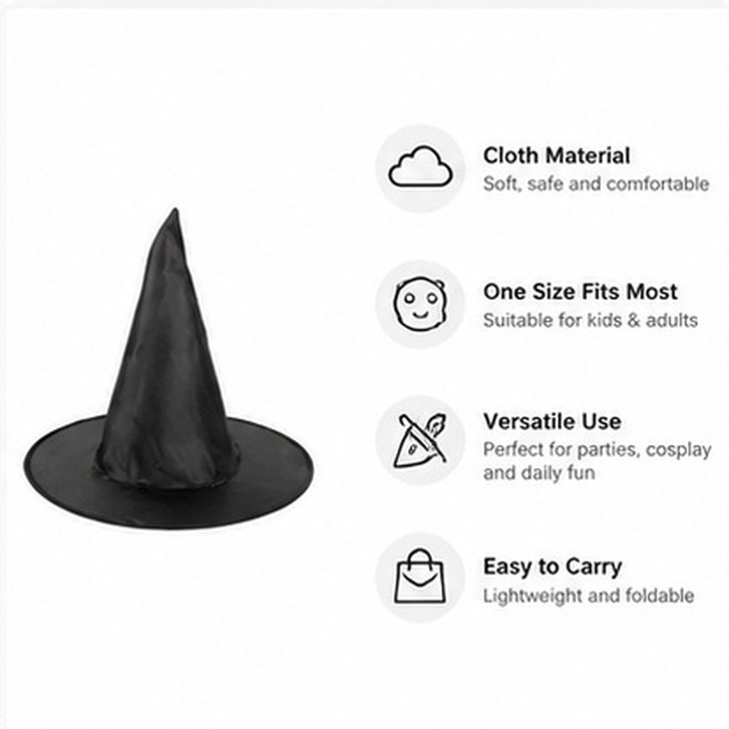 8 шт. Шляпа ведьмы на Хэллоуин – обзор и цена Easy Cosplay Prop